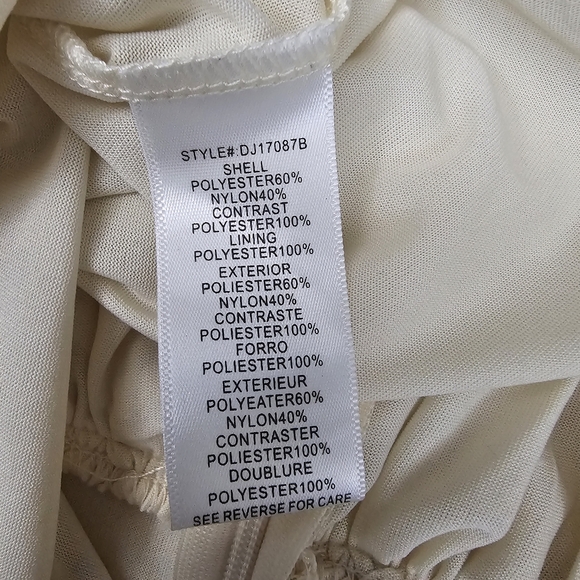 En Creme From Nordstrom Cream Lace Sheer Midi Dress NWT - Picture 12 of 16